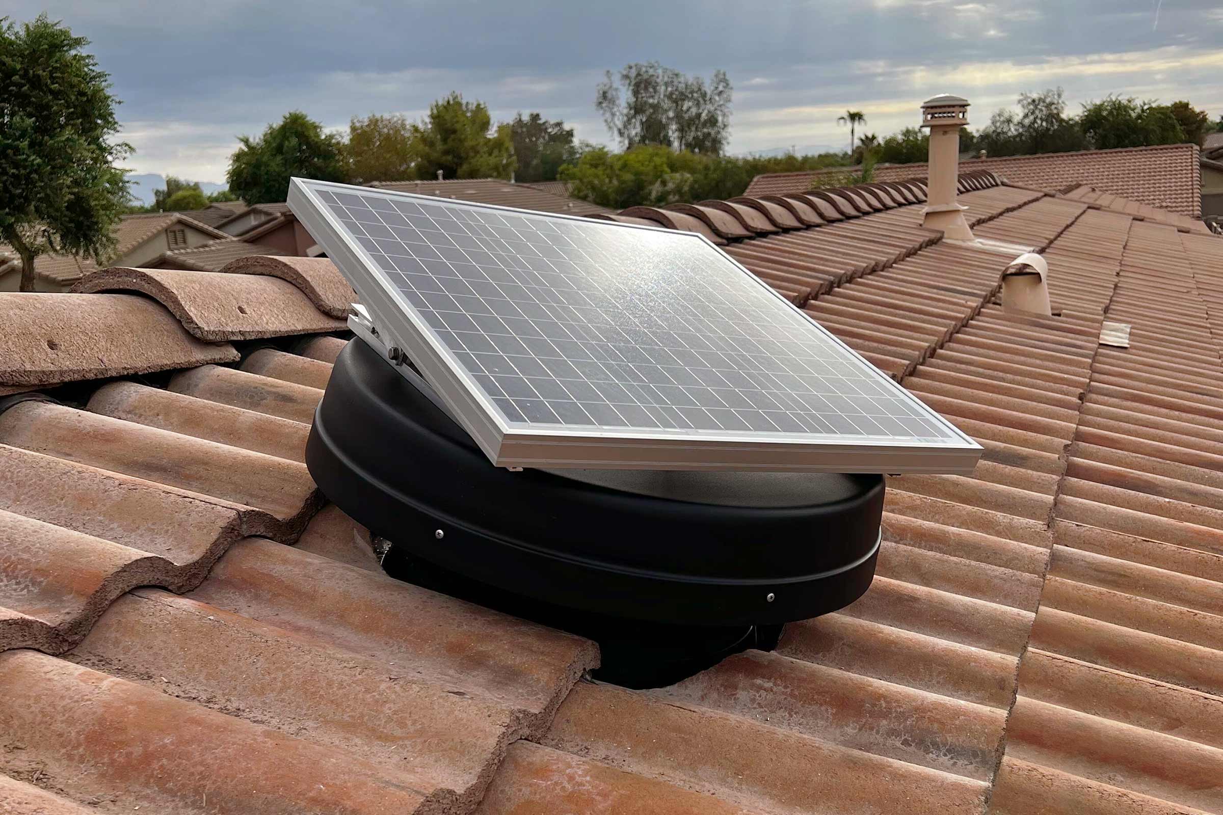 How Does A Solar Attic Fan Work? How Does A Solar Attic Fan Work?
