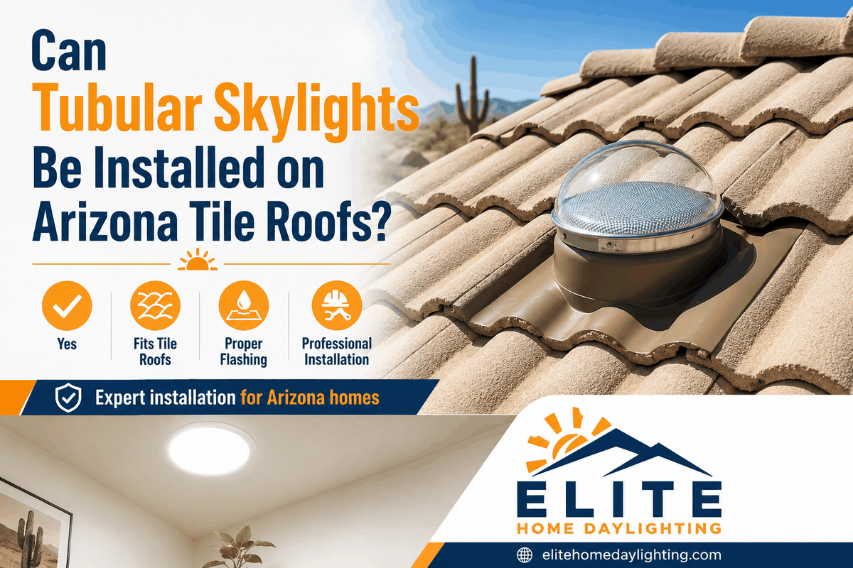 Can Tubular Skylights Be Installed on Arizona Tile Roofs?