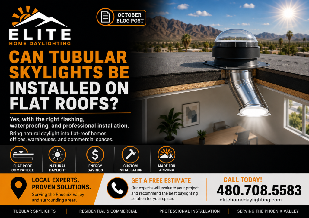 Can Tubular Skylights Be Installed On Flat Roofs?
